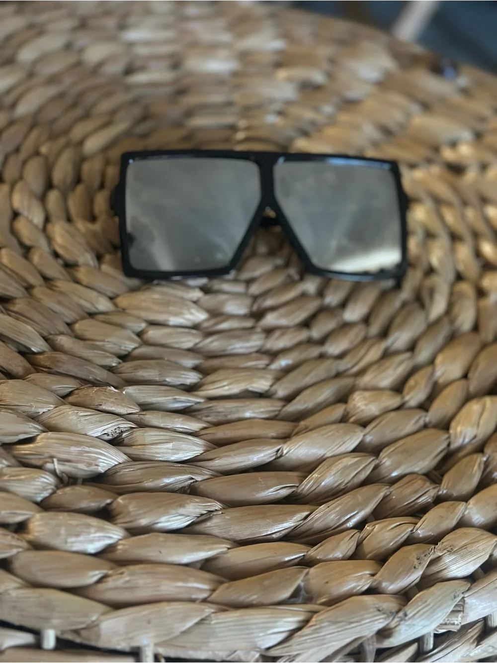 Black Oversized Square Sunglasses - Women Accessories